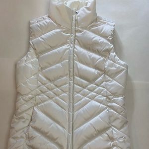 North Face White Puffer Vest